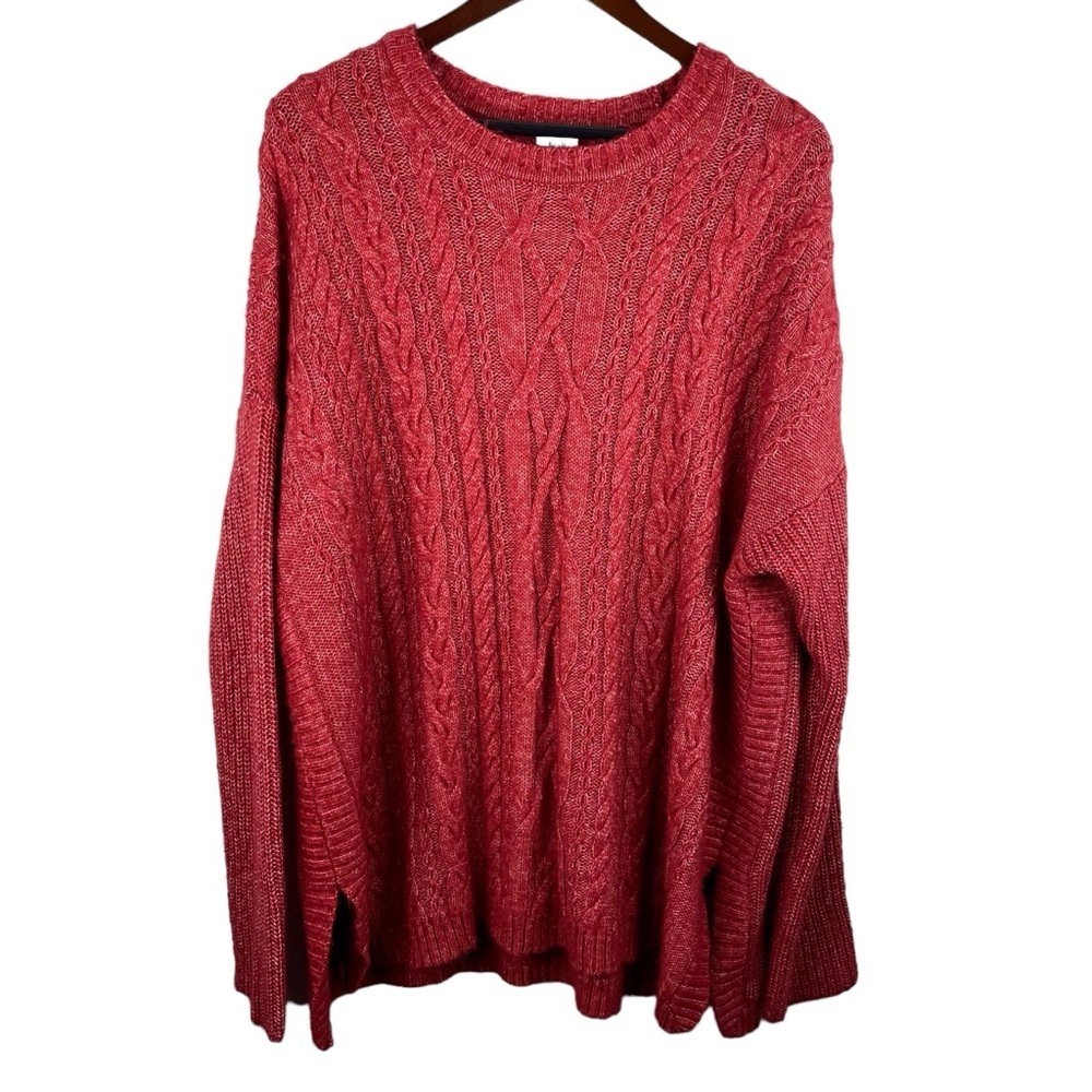 CAbi | Playoff Pullover Cable Knit Tunic Sweater #4820